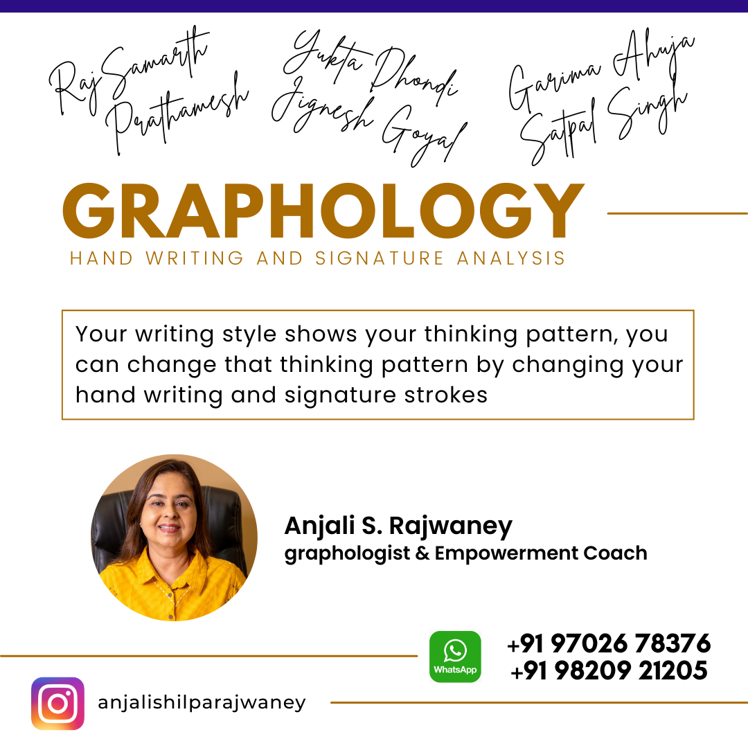 Anjali S. Rajwaney - Graphology Sessions - Vijayawada