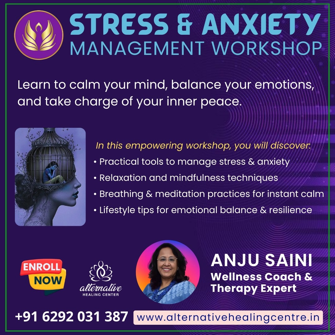 Stress and Anxiety Management Workshop with Anju Saini - Ahmedabad