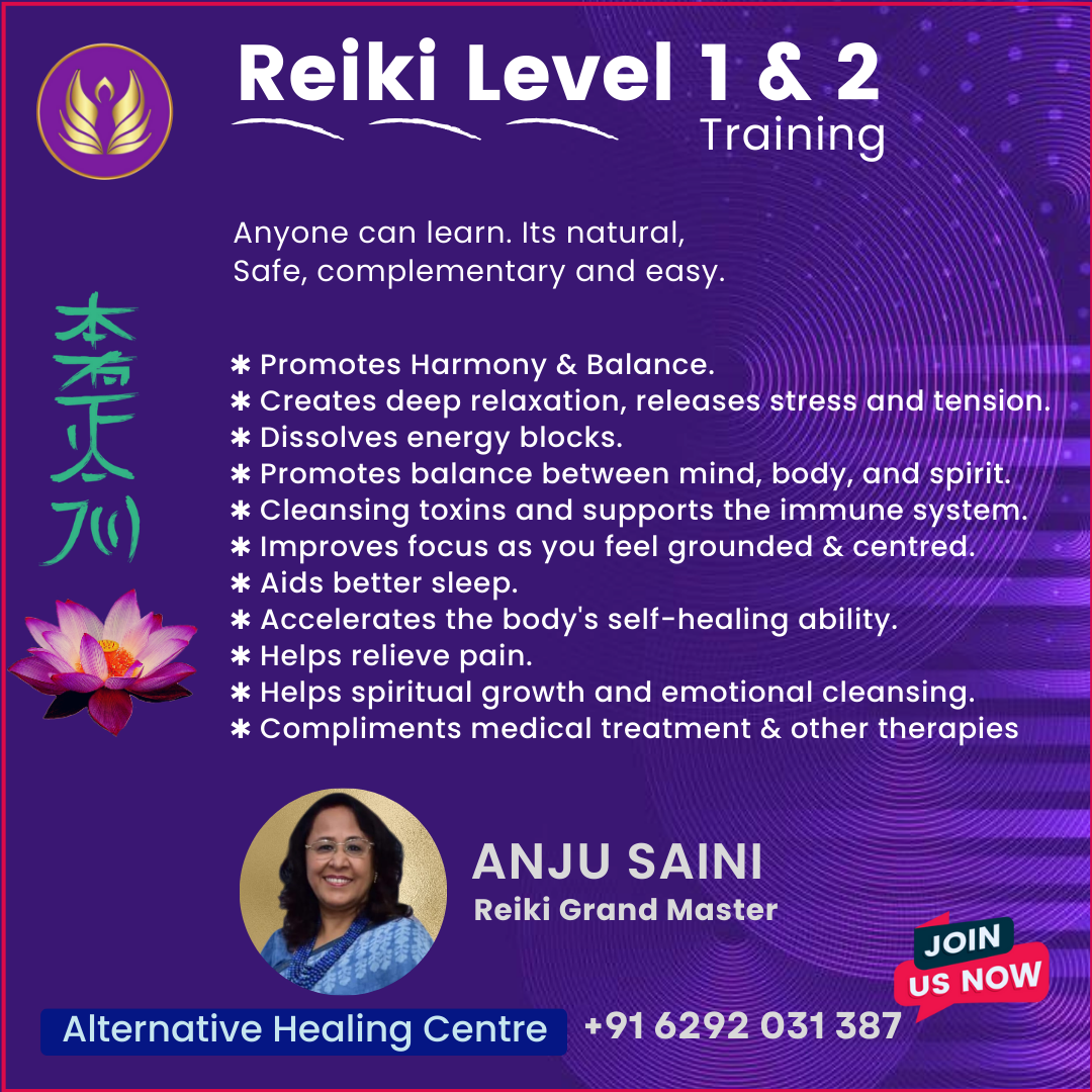 Reiki Level 1 & 2 Training with Anju Saini - Ahmedabad