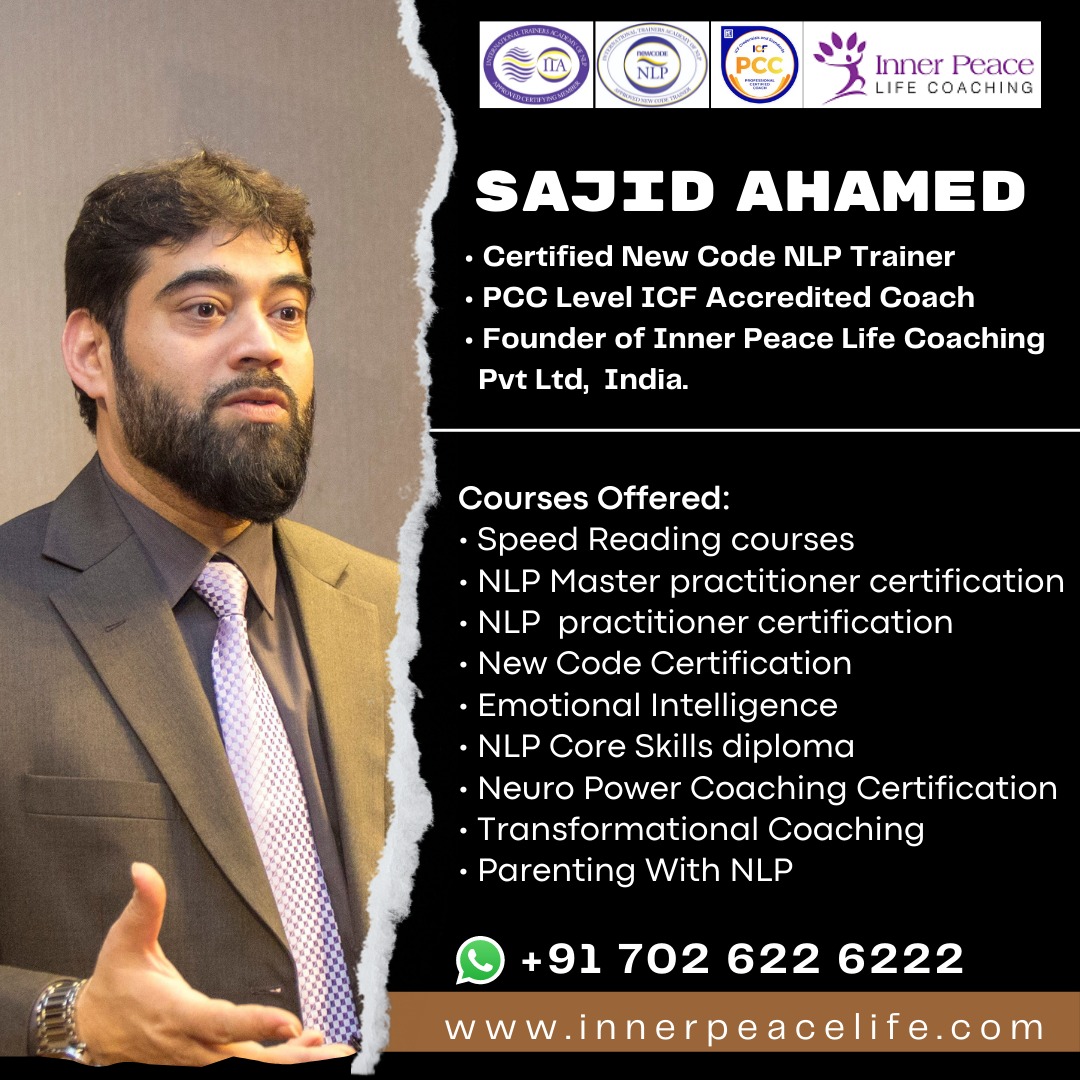 Sajid Ahamed - NLP Trainer and Life Coach- Noida