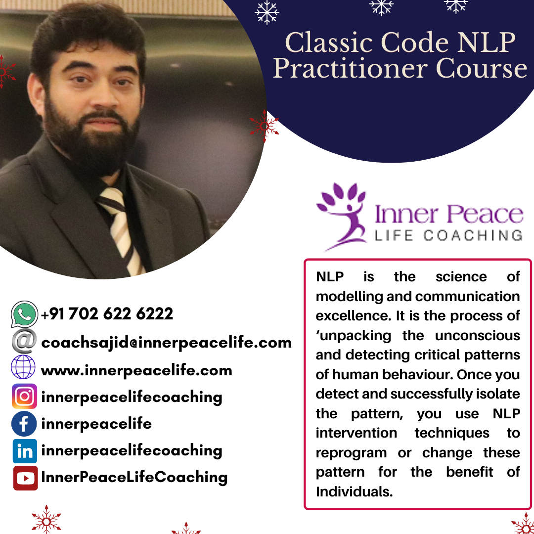 Classic Code NLP Practitioner  Course by Sajid Ahamed - Madurai