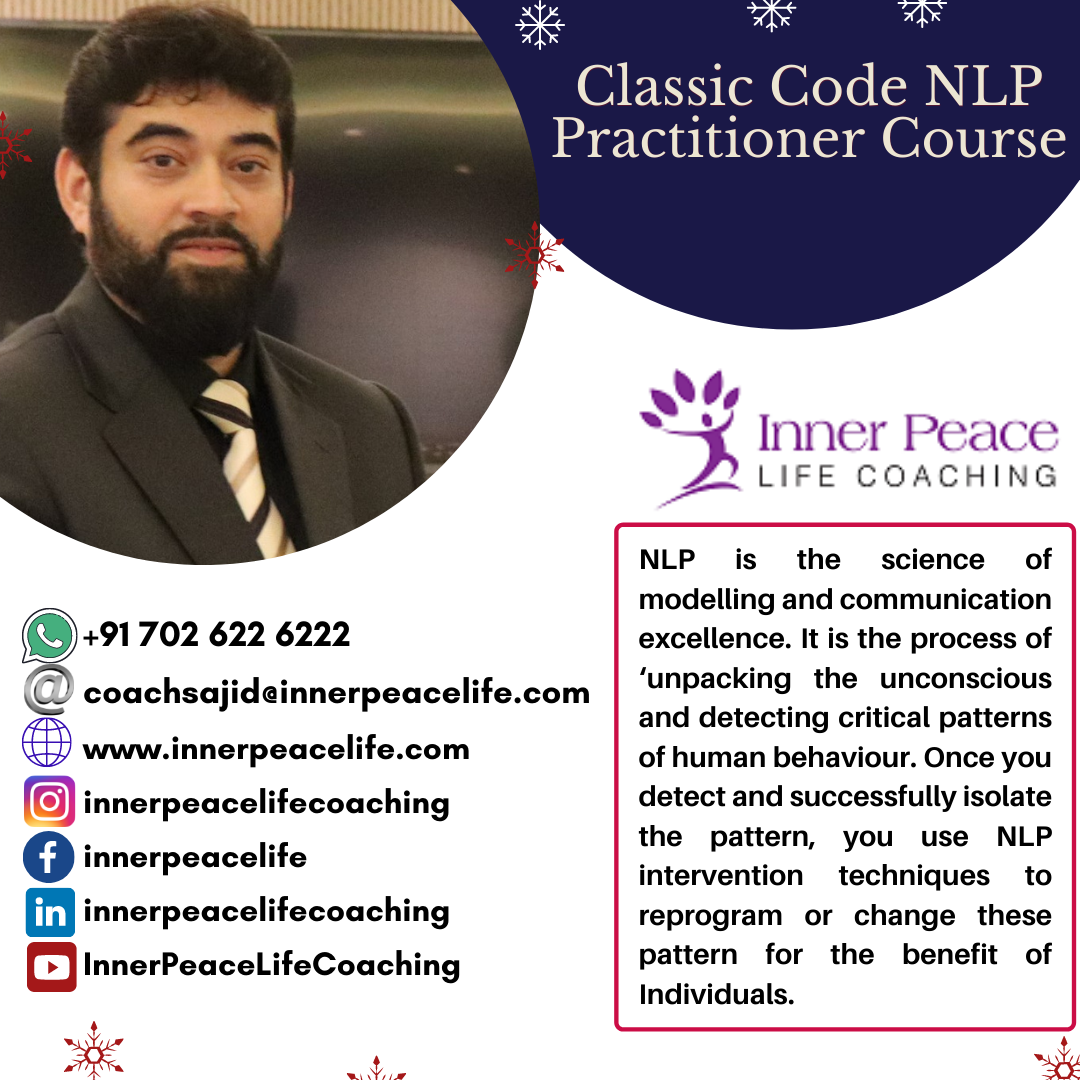 Classic Code NLP Practitioner  Course by Sajid Ahamed - Rajkot