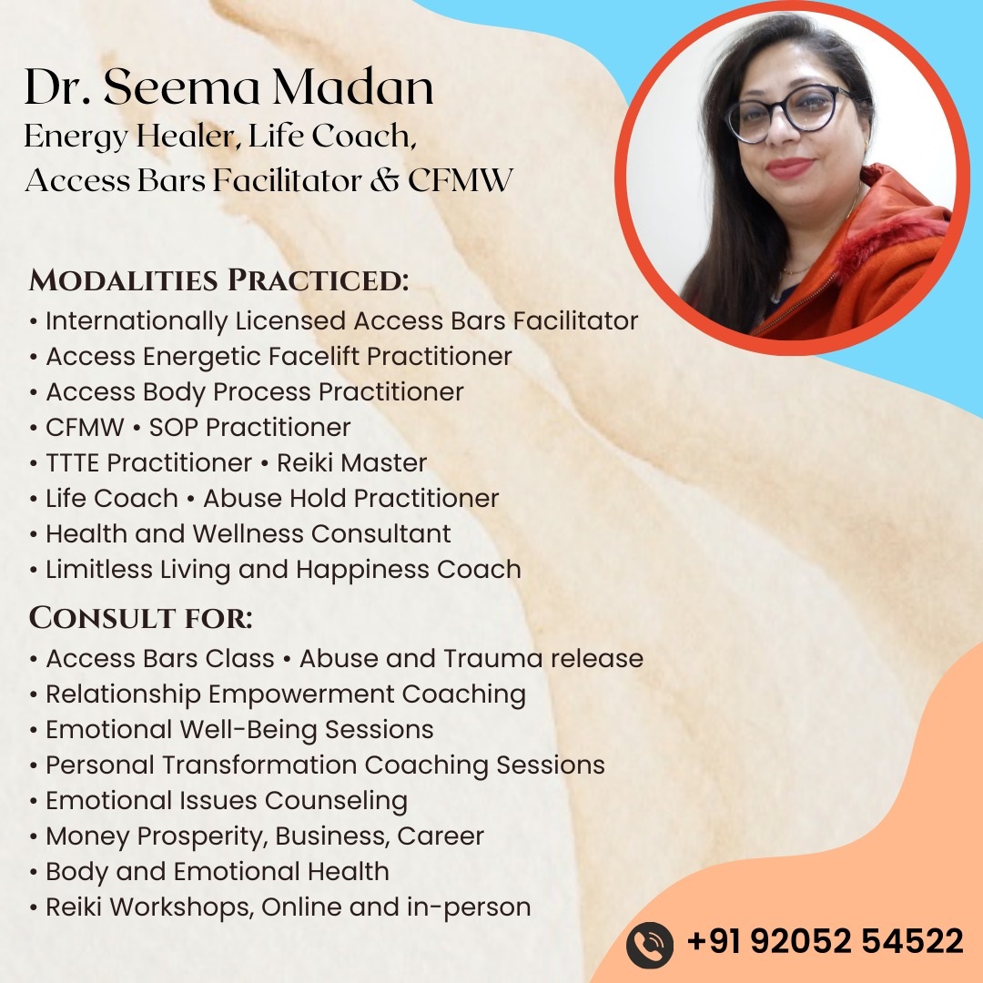 Dr. Seema Madan - Energy Healer & Life Coach - Bangalore