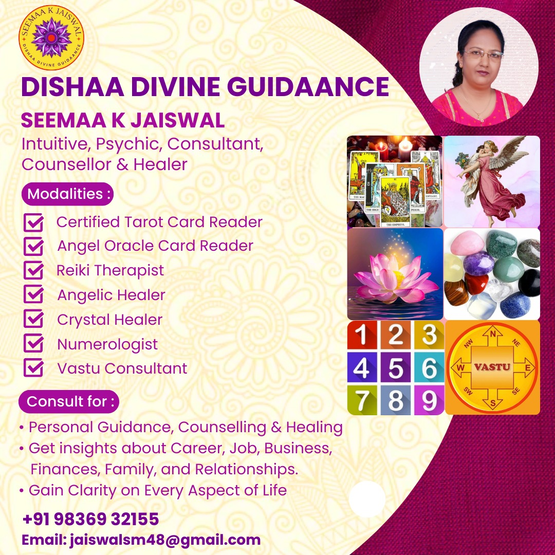 Seema Jaiswal - Intuitive, Psychic, Consultant, Counsellor & Healer - Durgapur