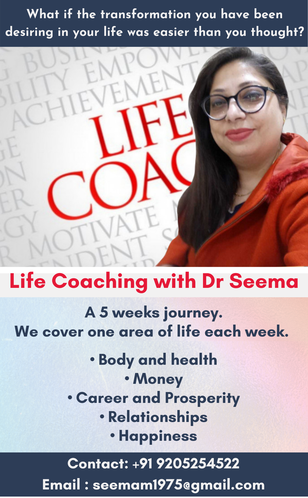 Life Coaching  by Dr. Seema Madan - Pune