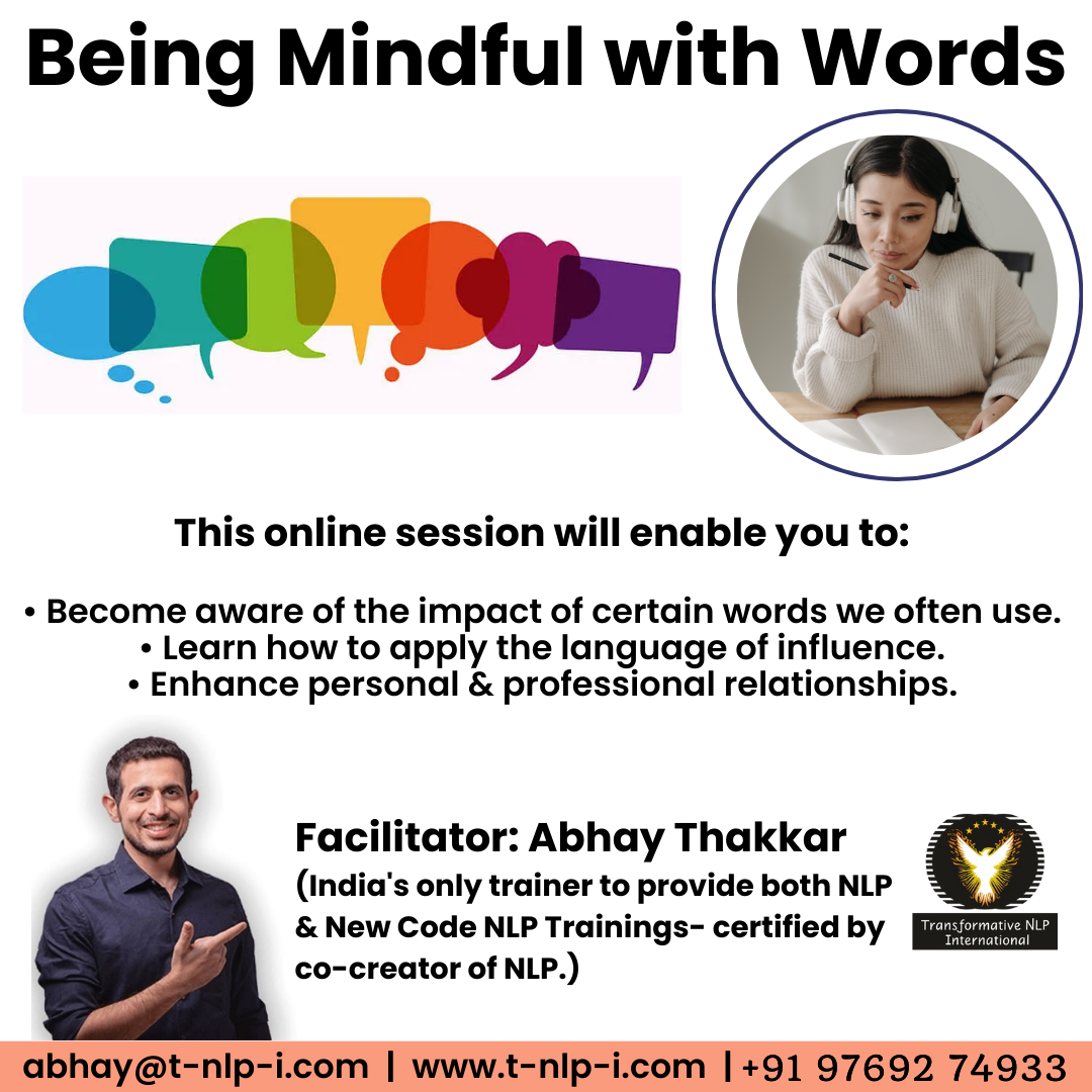 being mindful with Words by Abhay Thakkar - Surat