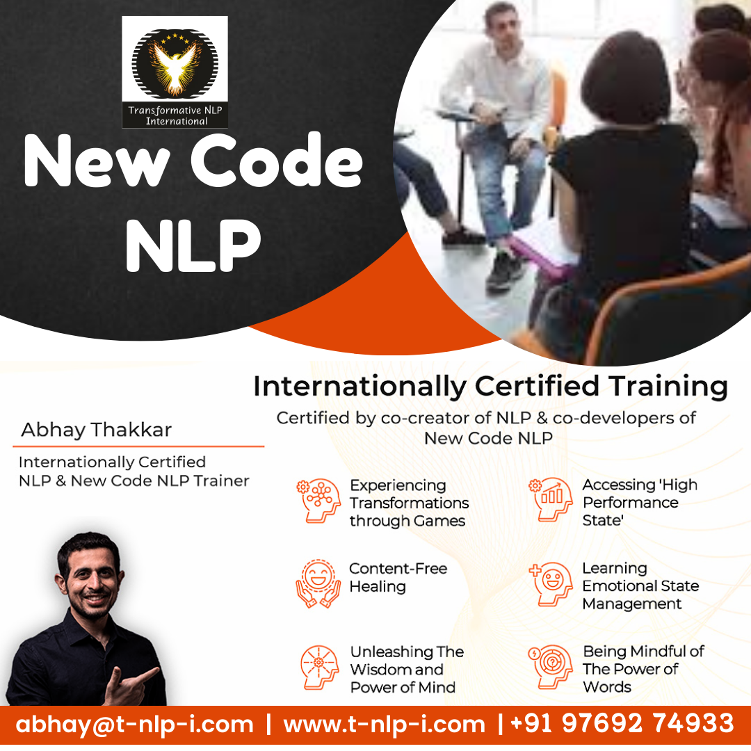 Internationally Certified New Code NLP Training by Abhay Thakkar - Coimbatore