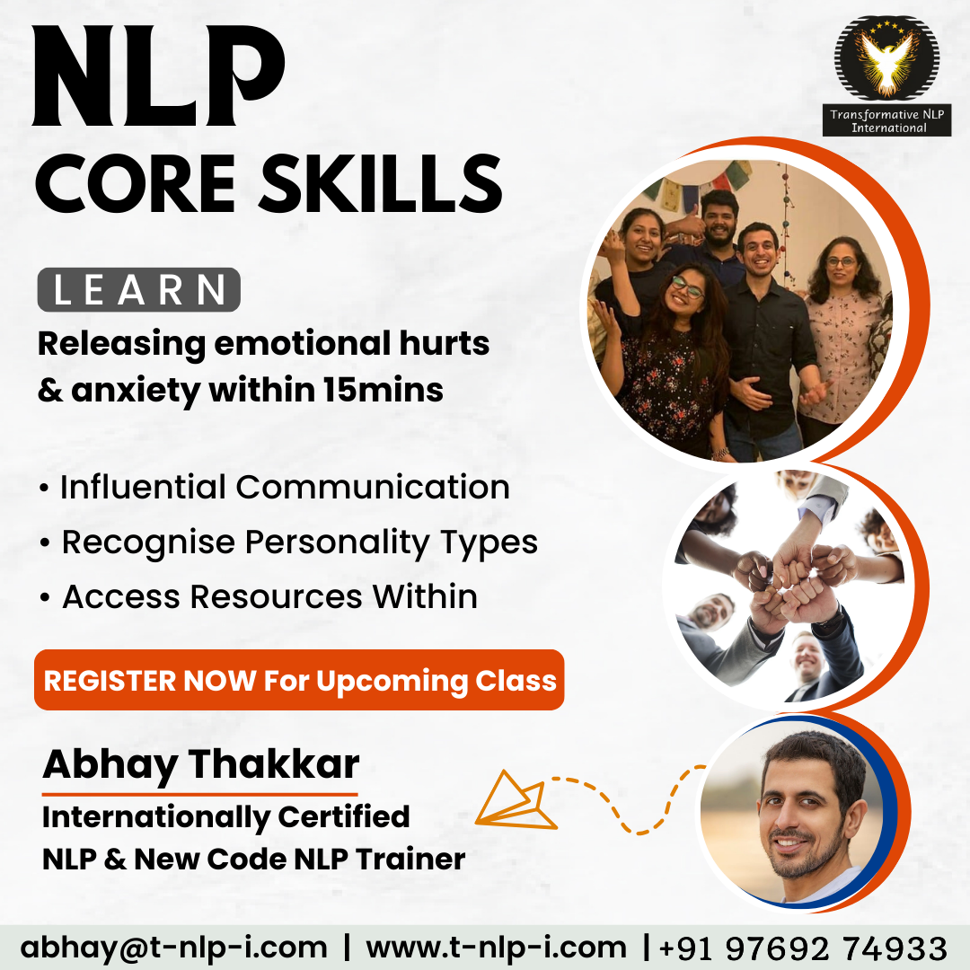NLP Core Skills Training by Abhay Thakkar - Surat