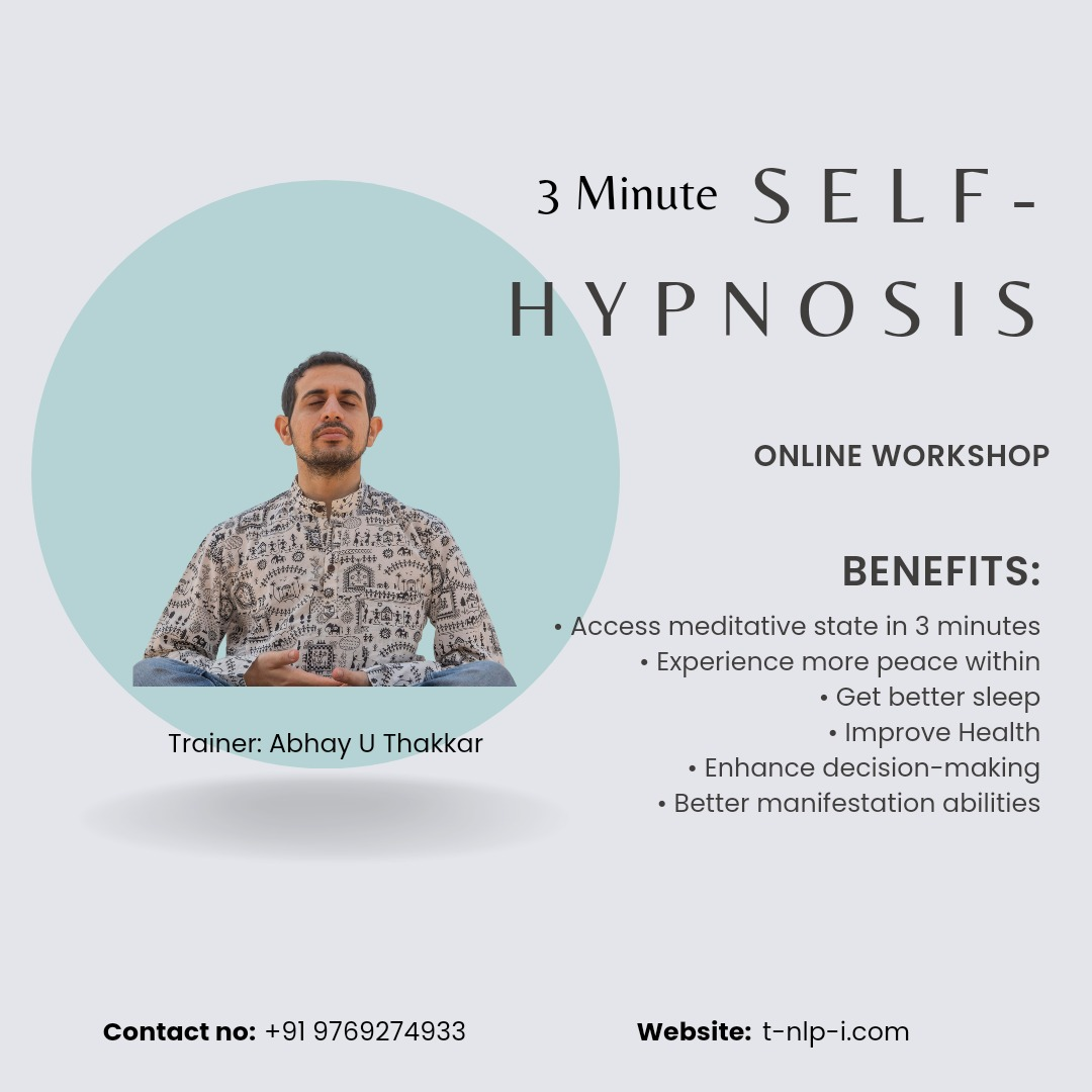 Self Hypnosis Online Workshop by Abhay Thakkar - Mumbai