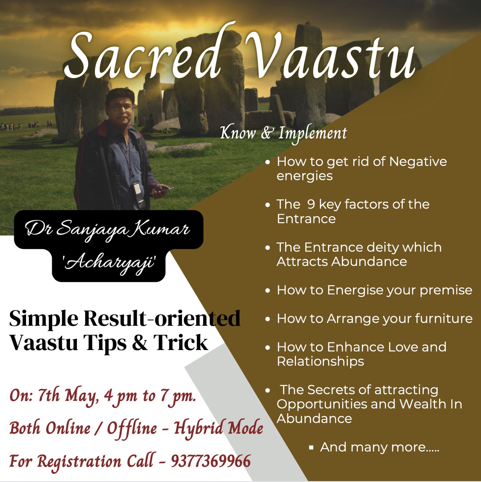 Sacred Vaastu - Practical result-oriented Vaastu Tips & Tricks  By Dr Sanjaya Kumar ‘Acharyaji
