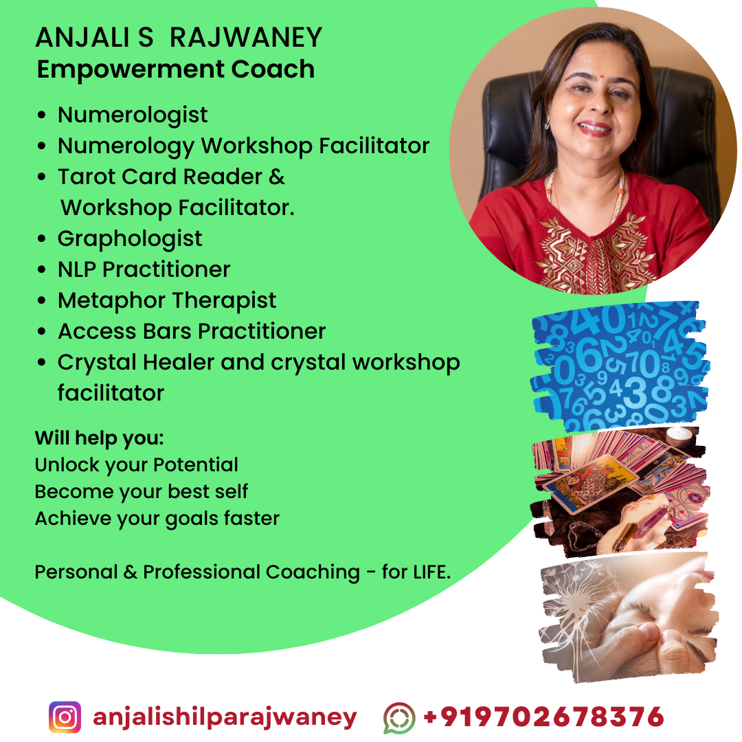 Anjali S. Rajwaney - Numerologist, Crystal Healer & Tarot Reader - Kolkata