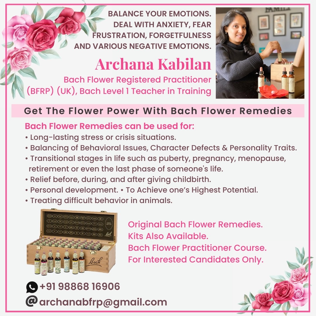 Bach Flower Remedies by Archana Kabilan - Kochi