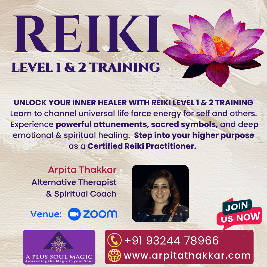 Reiki level 1 & 2 Class with Arpita Thakkar - Mumbai