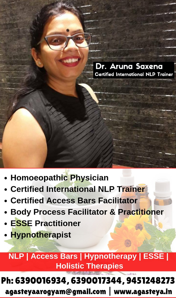 Certified NLP (Neuro Linguistic Programming) Trainer Dr. Aruna Saxena - Nizamabad