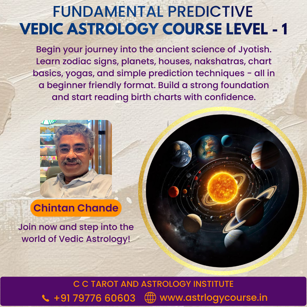 Vedic Astrology Level 1 Course with Acharya Chintan Anand Chande - Ahmedabad