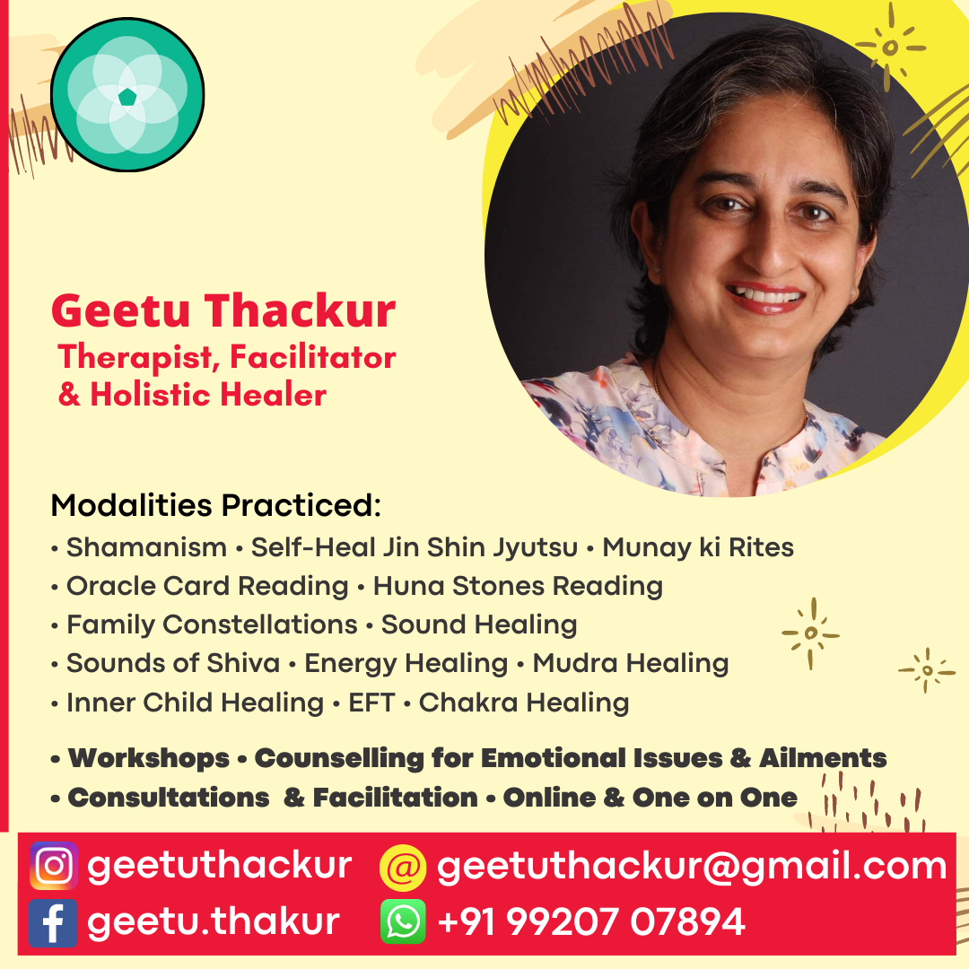Geetu Thakur  -  Therapist, Facilitator  & Holistic Healer - Zurich