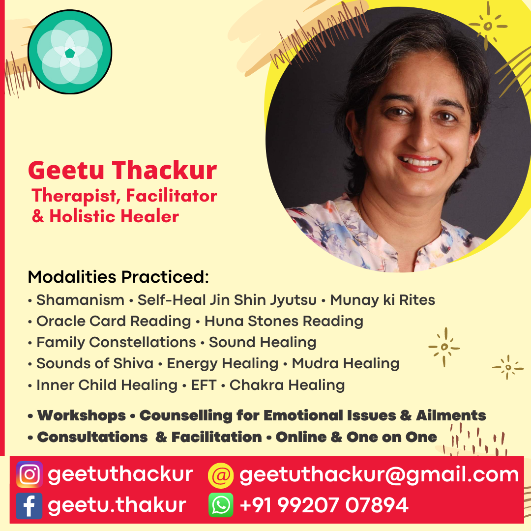 Geetu Thakur  -  Therapist, Facilitator  & Holistic Healer - Yavatmal