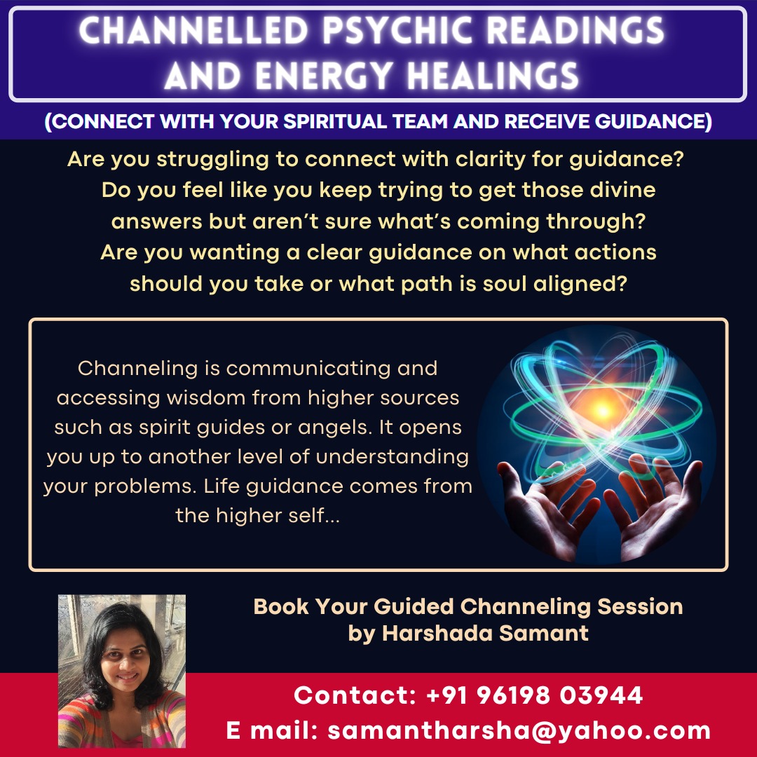 Channeled Psychic Readings And Energy Healing By Harshada Samant - Singapore