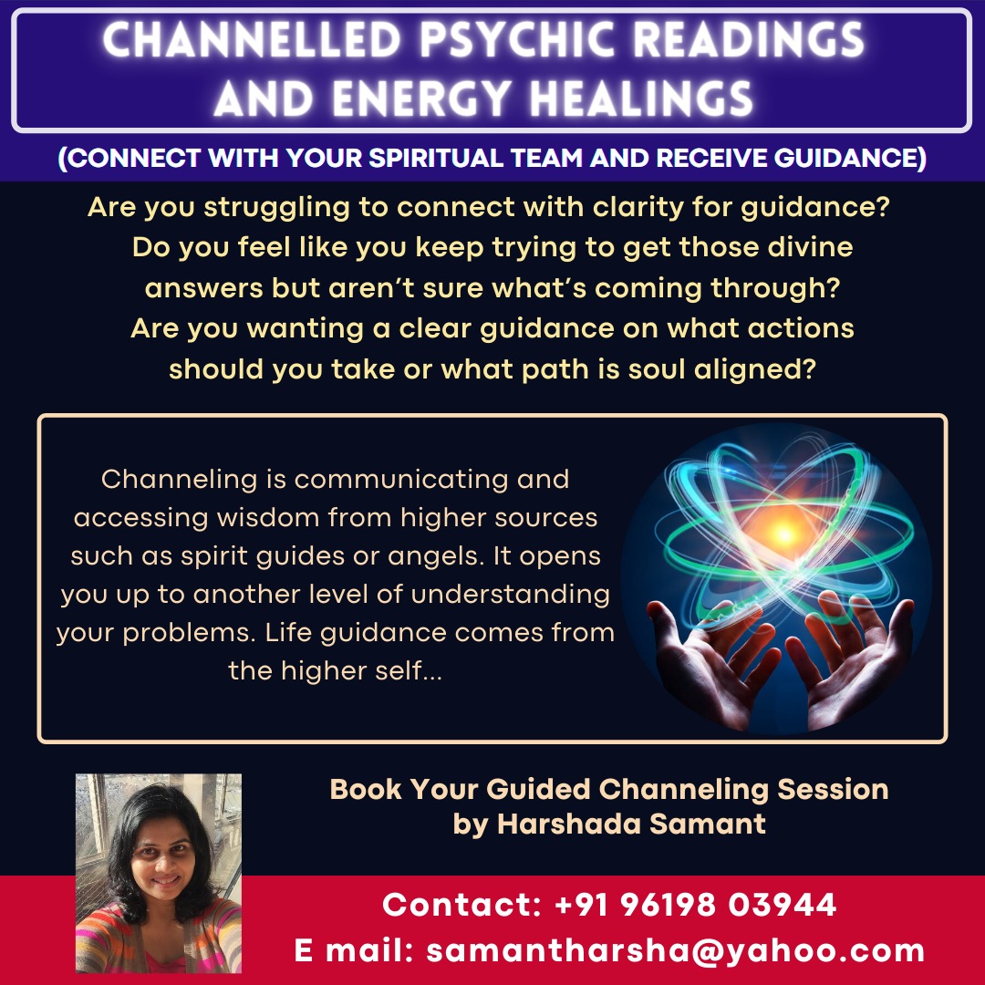 Channeled Psychic Readings And Energy Healing By Harshada Samant - Bangalore