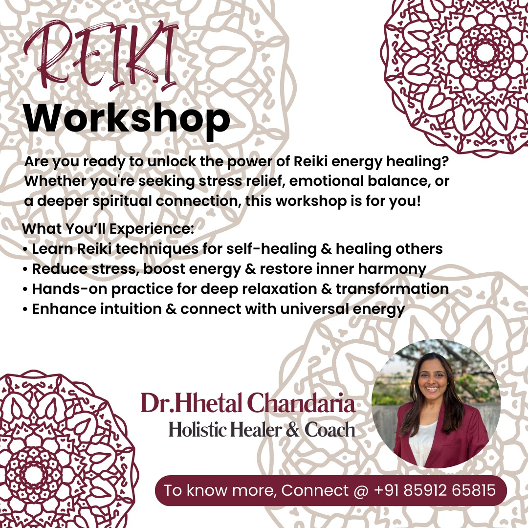 Reiki Workshop by Dr. Hetal Chandaria - Mumbai