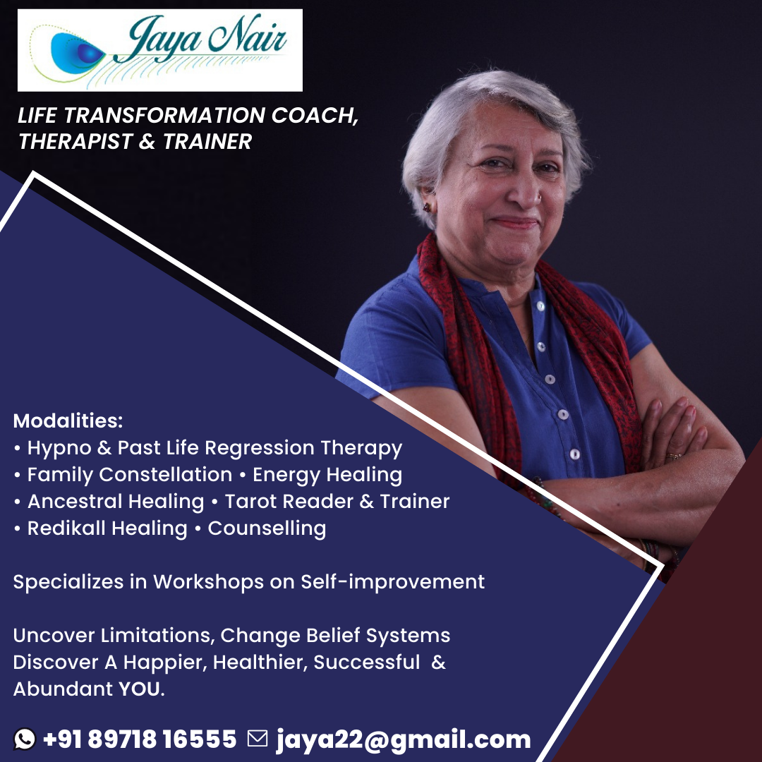 Jaya Nair - Life Transformation Coach, Therapist & Trainer - Mysore