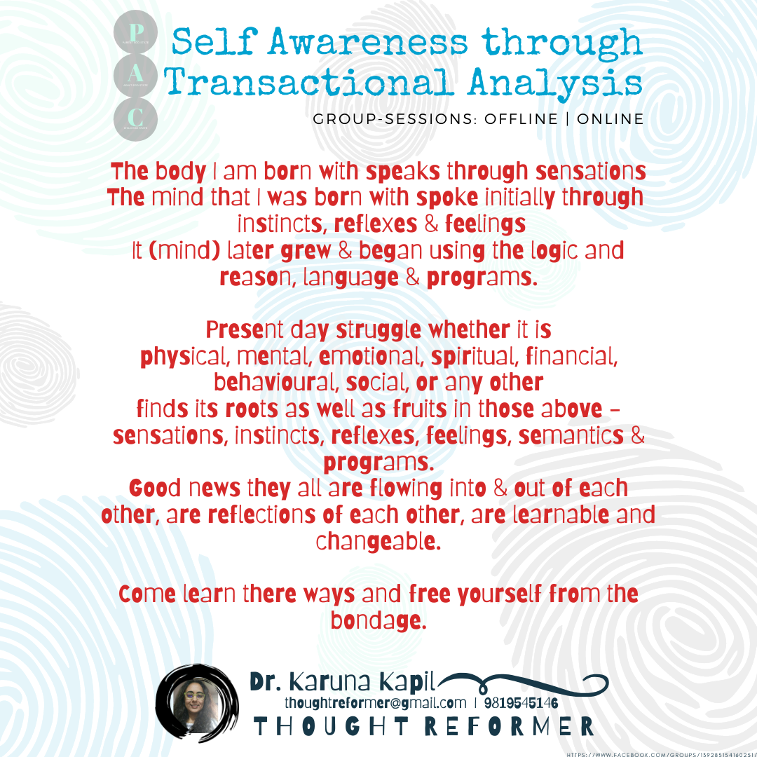 Dr Karuna Kapil - Transactional Analysis Therapy, TA Counseling - New York