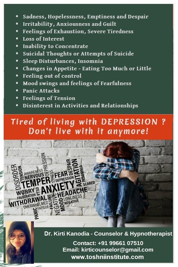 Depression Counselling by Dr. Kirti Kanodia - Mysore
