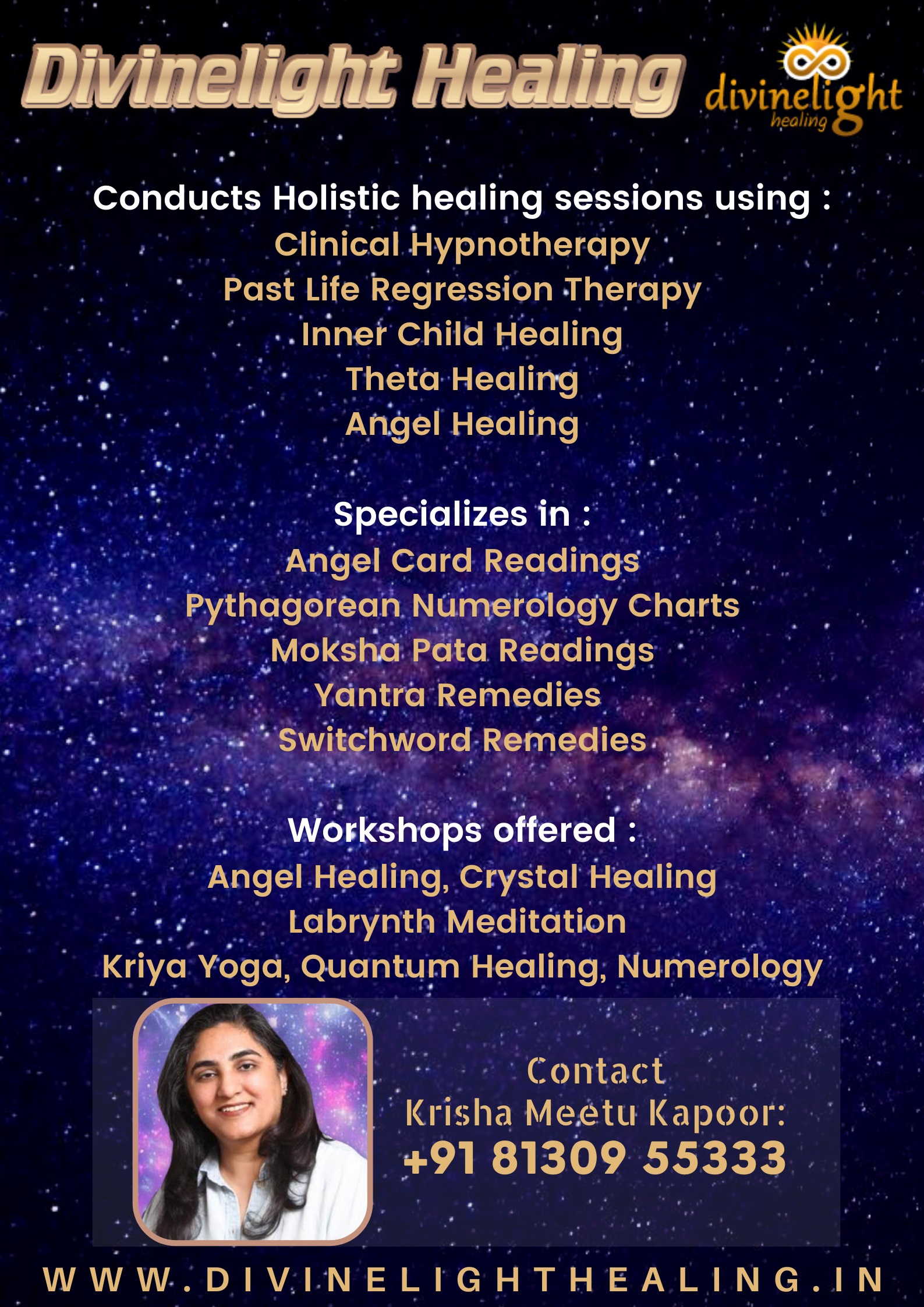 Clairvoyant Holistic Healer by Krisha Meetu Kapoor - Faridabad