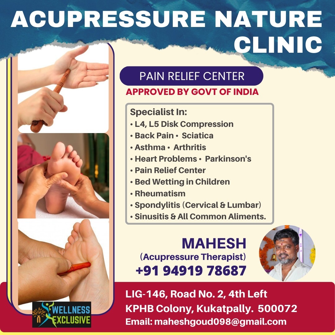 Acupressure Natural Clinic - Mr. K Mahesh - Nizamabad