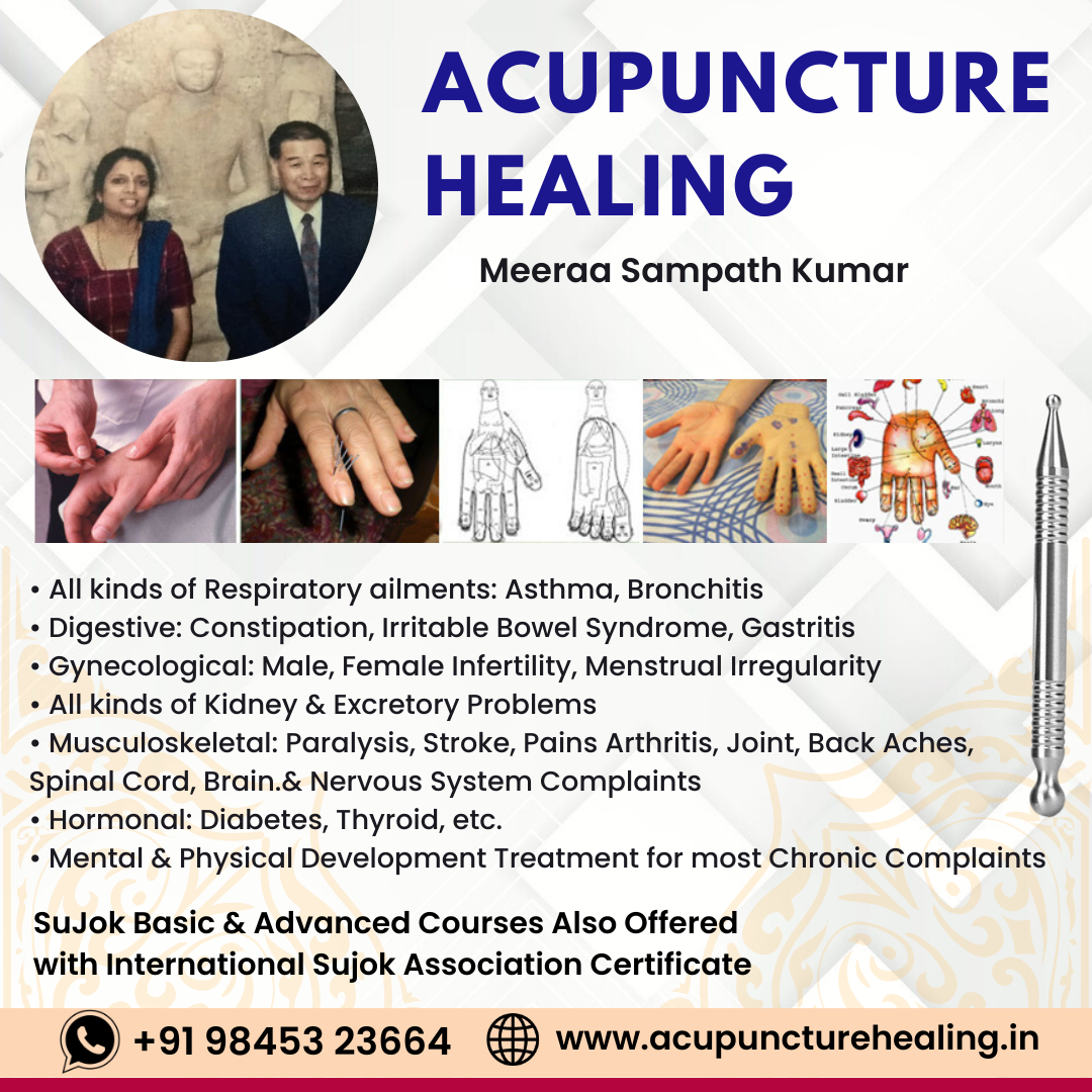 Sujok Acupuncture - Dr. Meeraa Sampath Kumar - Mangalore