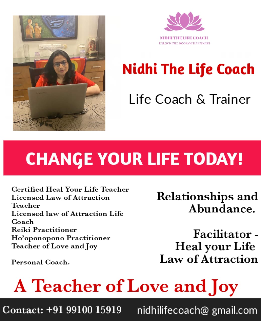 Nidhi Gupta - Life Coach - Bangalore