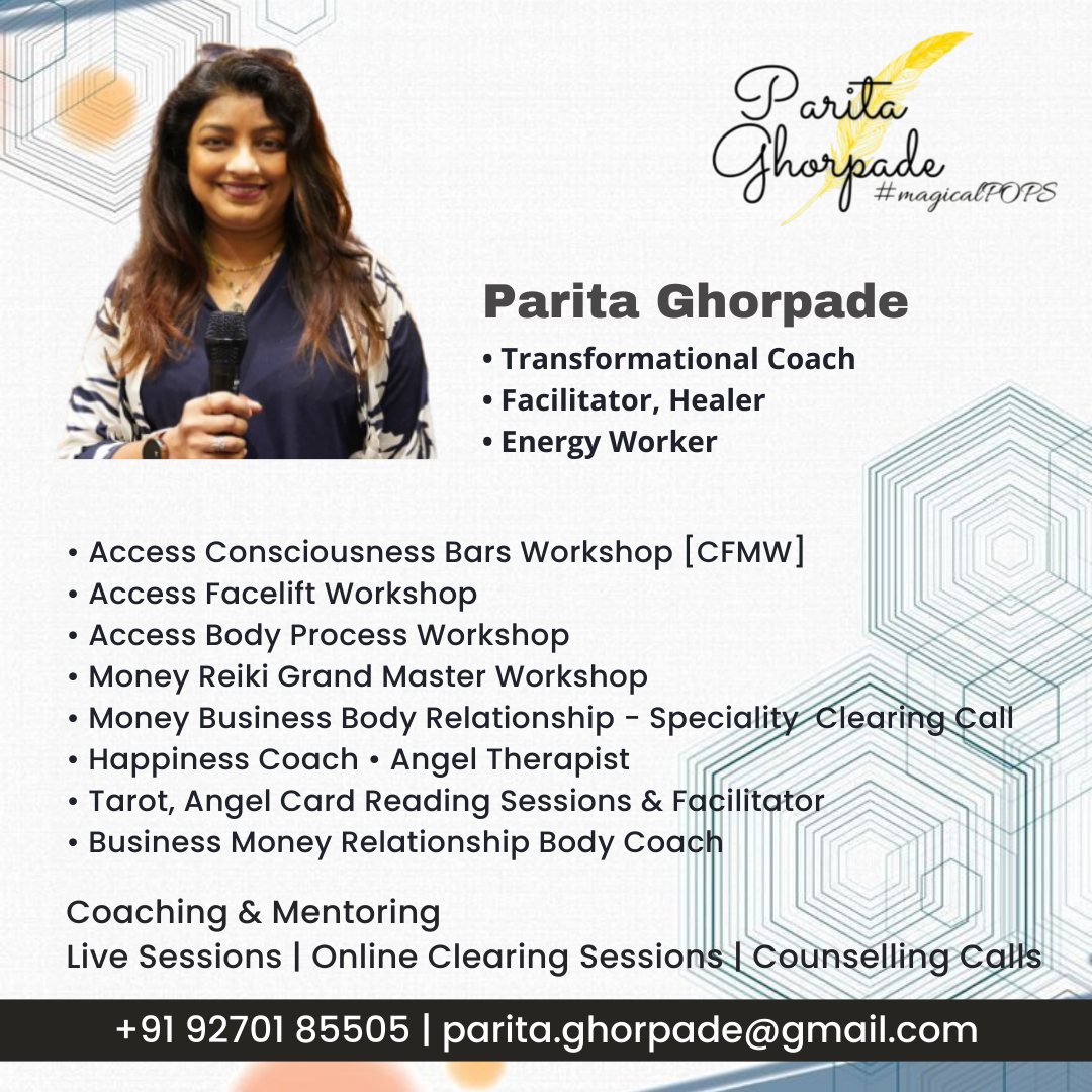 Certified Access Consciousness Bars Facilitator Parita Ghorpade - Zurich
