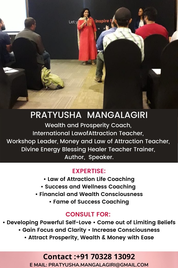Pratyusha Mangalagiri - Certified Law of Attraction Trainer & Life Coach