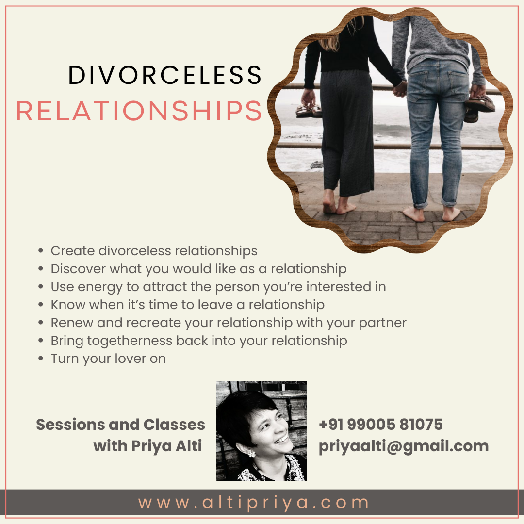 Divorceless Relationship tools by Priya Alti - Hyderabad