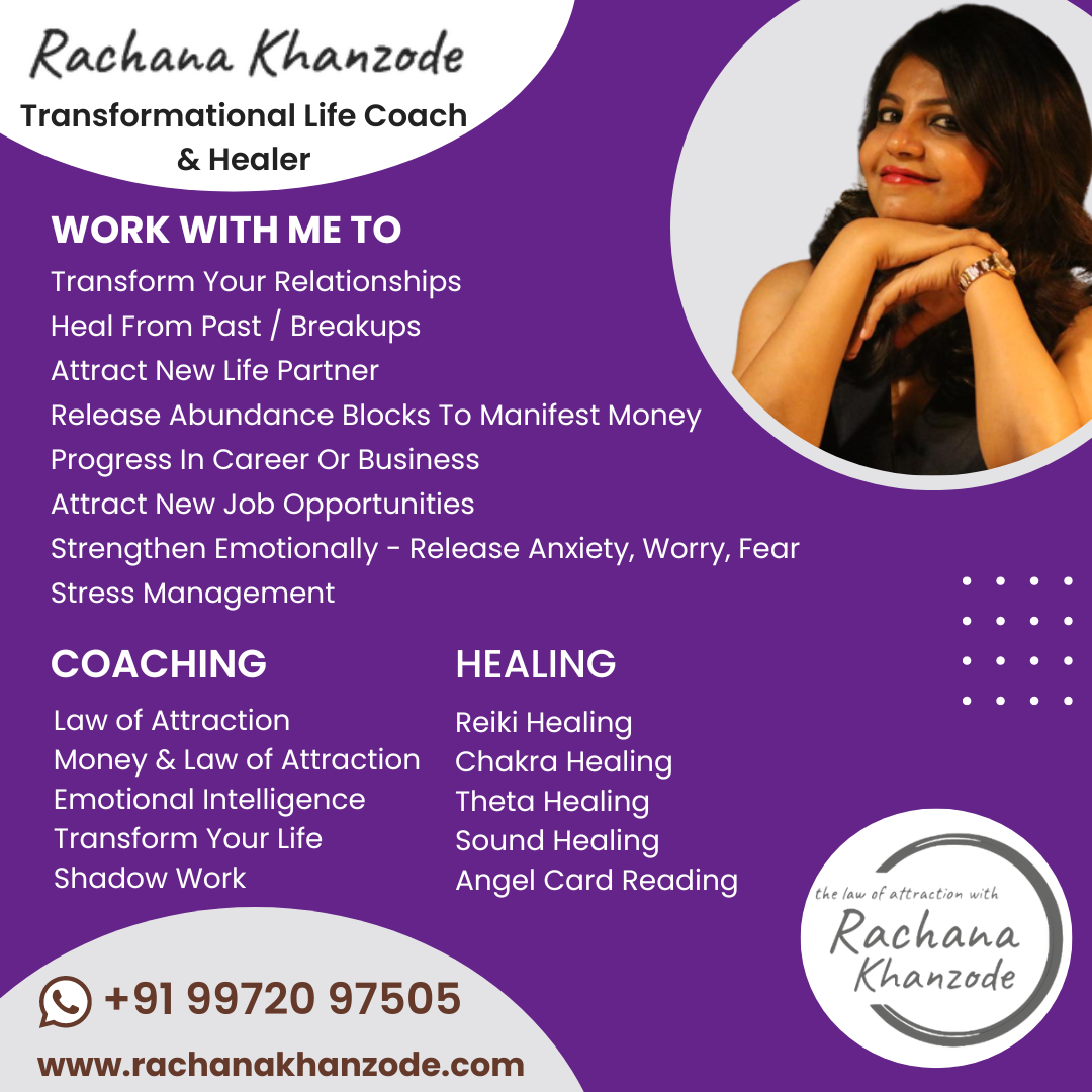Transformational Life Coach and Healer - Rachana Khanzode - Bangalore