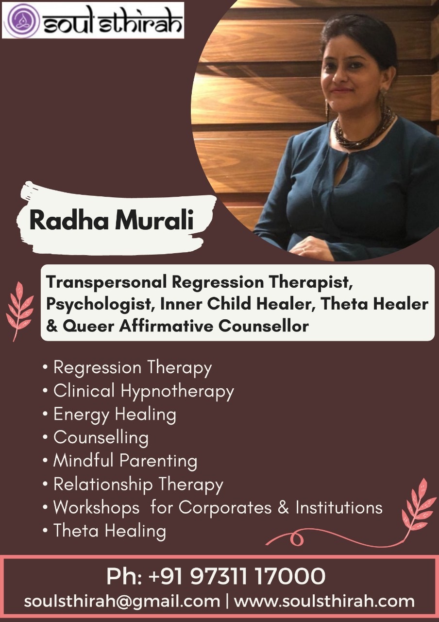Radha Murali - Transpersonal Regression Therapist (TASSO)- Nizamabad