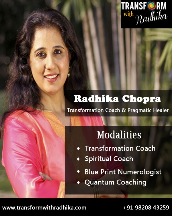 Transformation Coach, Blue Print Numerologist, Quantum Healer Radhika Chopra - Raipur