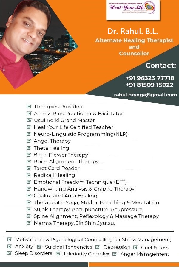 Alternative Healing Therapist Rahul B.L - Madurai