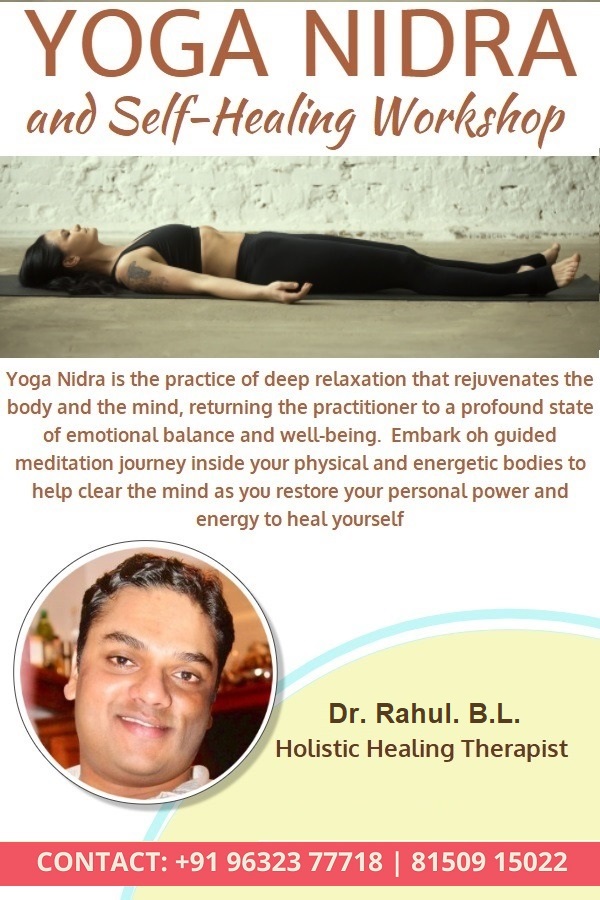 Yoga Nidra Self Healing workshop by Dr. Rahul B.L - Washington