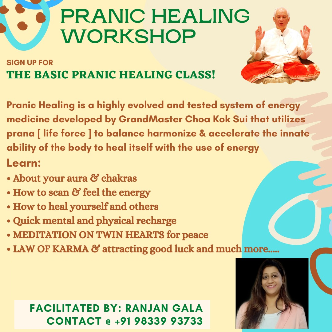 Basic Pranic Healing Workshop in Goregaon by Ranjan Gala