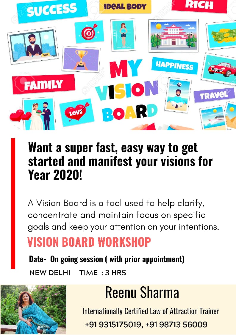 Vision Board Workshop  by Reenu Sharma - Goa