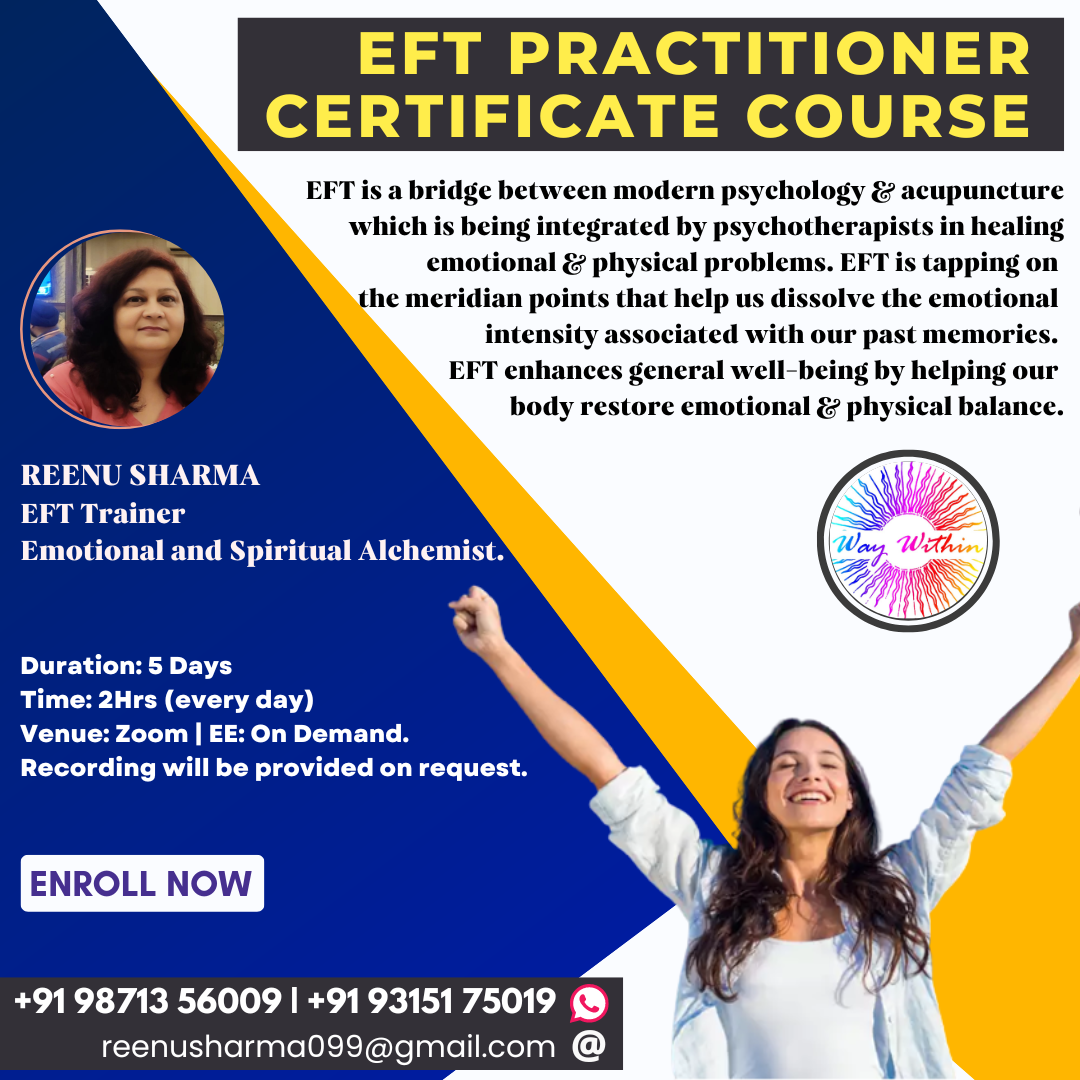 EFT Practitioner Certificate Course  by Reenu Sharma - New Jersey