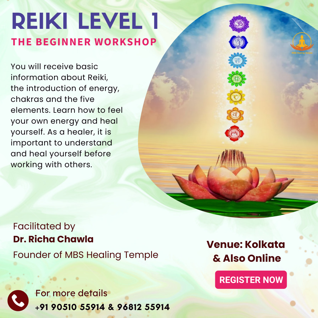 REIKI LEVEL 1 the beginner workshop by Dr. Richa Chawla - Asansol