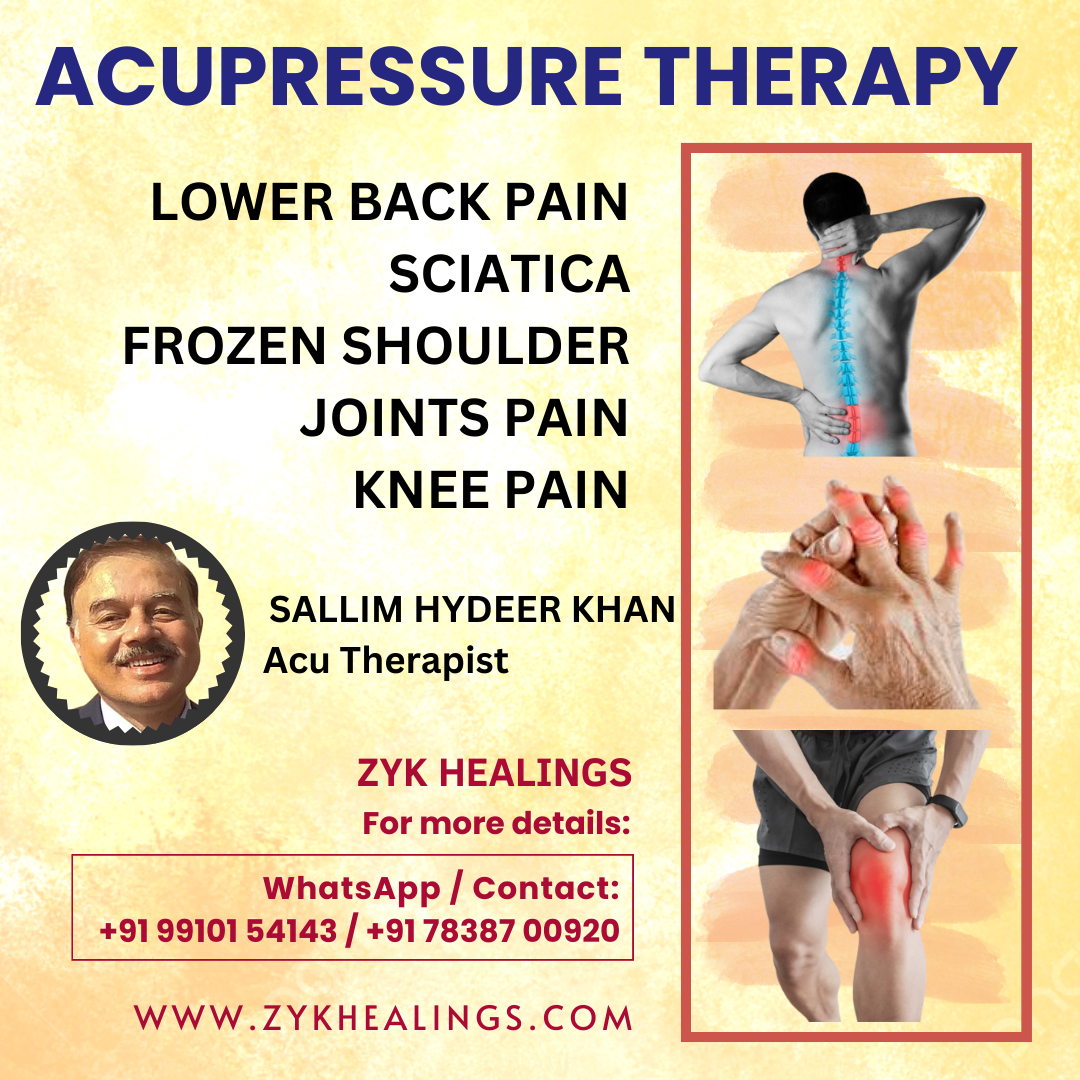 Neck and back, Knee Joint Pain Traetment by ZYK Healings - Salim Hyder Khan - Delhi