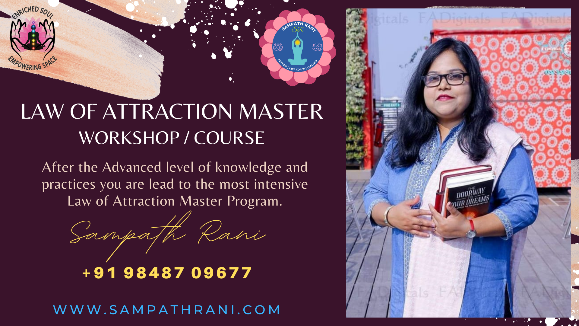 Law of Attraction Master Workshop, Course - by Sampath Rani - Jayanagar