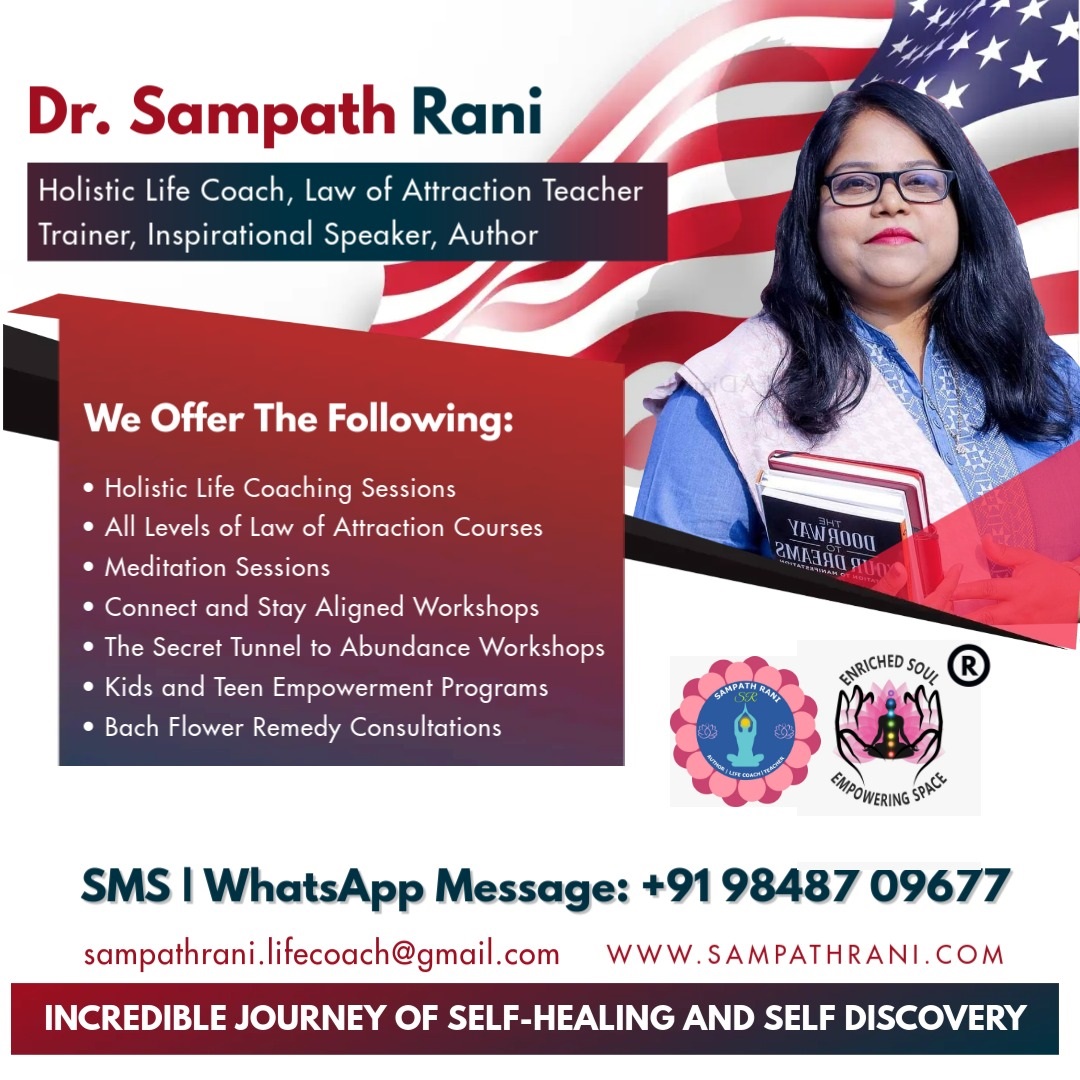 Sampath Rani - Certified Law of Attraction Teacher,  Trainer & Life Coach - New York