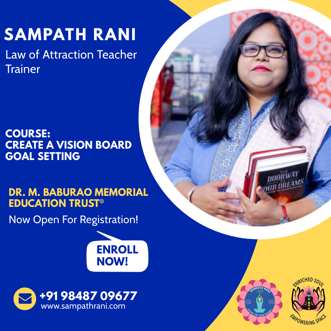 Vision Board, Goal Setting Workshop, Course - by Sampath Rani - Hyderabad