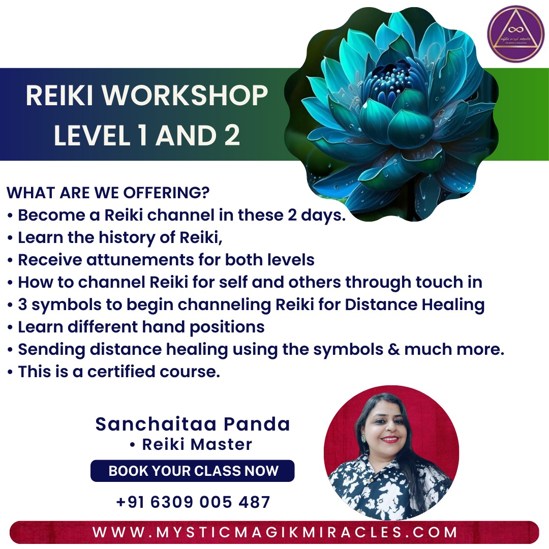 Reiki Level 1 & 2 Class by Sanchaitaa Panda - Mumbai