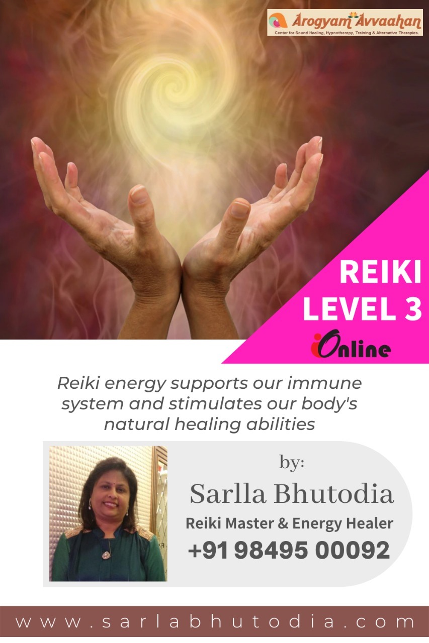 Reiki Level 3 Course by Sarla Bhutoria- Jammu