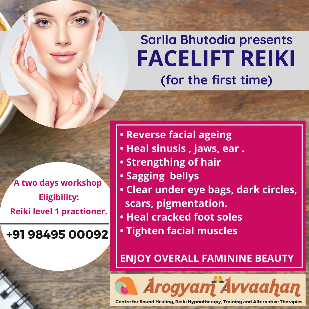 Facelift Reiki Course by Sarla Bhutoria- Jammu